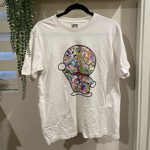 Murakami Doraemon white short sleeve tee
